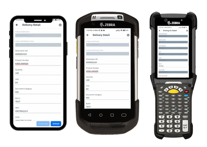 cEWM app running on various mobile devices cEWM app running on various mobile devices | Crave Infotech